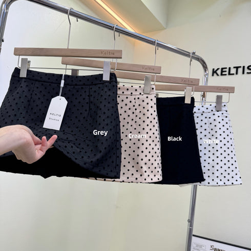 Polka Dot Mini Skirts